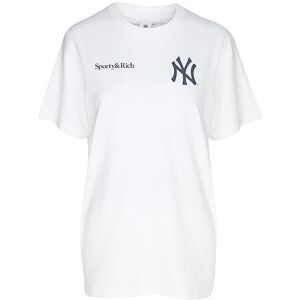 SPORTY & RICH T-Shirt YANKEES CURVE weiss M M SPORTY & RICH T-Shirt YANKEES CURVE weiss M M