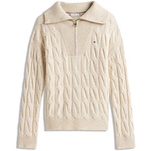 Tommy Hilfiger Troyer Pullover beige L L Tommy Hilfiger Troyer Pullover beige L L