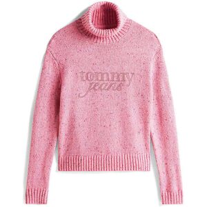 TOMMY JEANS Rollkragenpullover rosa S S TOMMY JEANS Rollkragenpullover rosa S S