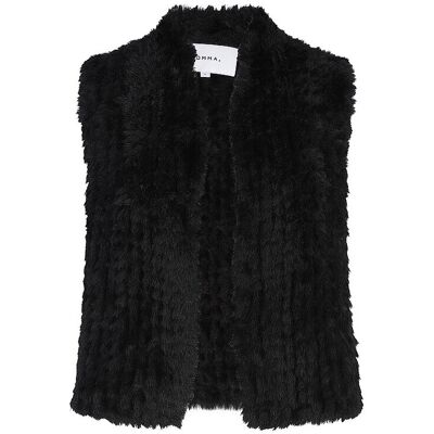COMMA Gilet in Felloptik schwarz XL XL COMMA Gilet in Felloptik schwarz XL XL