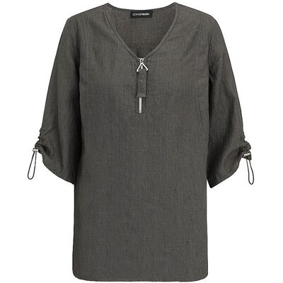 DORIS STREICH Leinenbluse braun 38 38 DORIS STREICH Leinenbluse braun 38 38