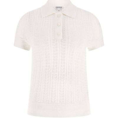 Guess Poloshirt POINTELLE VIENNA weiss L L Guess Poloshirt POINTELLE VIENNA weiss L L