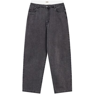KARO KAUER Jeans Wide Leg grau L L KARO KAUER Jeans Wide Leg grau L L