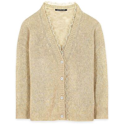 LUISA CERANO Cardigan beige 38 38 LUISA CERANO Cardigan beige 38 38