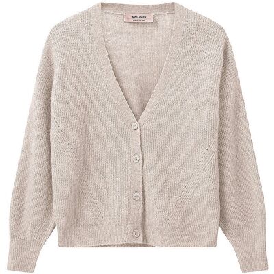 MOS MOSH Strickjacke MMTHORAV beige L L MOS MOSH Strickjacke MMTHORAV beige L L