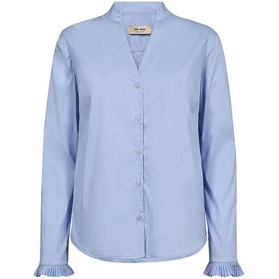 MOS MOSH Bluse MMHASSIEPLEAT hellblau XS XS MOS MOSH Bluse MMHASSIEPLEAT hellblau XS XS