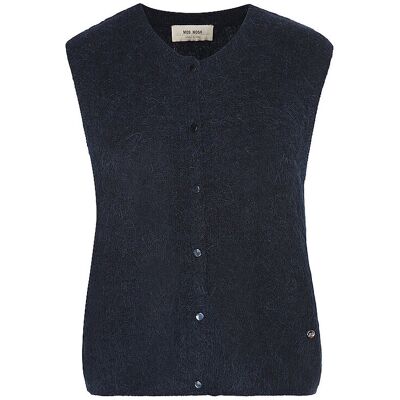 MOS MOSH Strickgilet MMALMINETHORA dunkelblau XL XL MOS MOSH Strickgilet MMALMINETHORA dunkelblau XL XL
