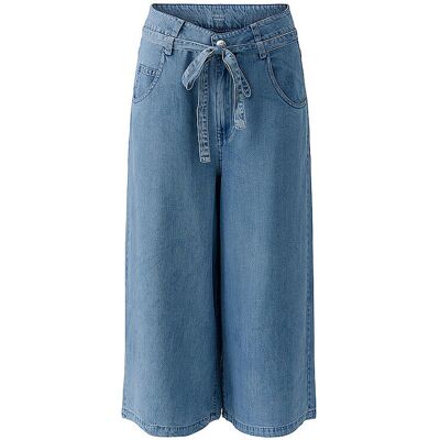 OUÍ Hose Wide Leg 7/8 dunkelblau 42 42 OUÍ Hose Wide Leg 7/8 dunkelblau 42 42
