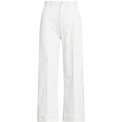 Polo Ralph Lauren Weite-Hose - Weiß - Freizeithose Polo Ralph Lauren Weite-Hose - Weiß - Freizeithose
