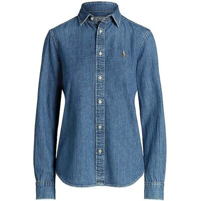 POLO RALPH LAUREN Jeansbluse dunkelblau 34 34 POLO RALPH LAUREN Jeansbluse dunkelblau 34 34