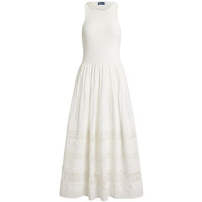 POLO RALPH LAUREN Midikleid weiss M M POLO RALPH LAUREN Midikleid weiss M M