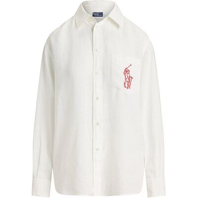 POLO RALPH LAUREN Leinenbluse weiss S S POLO RALPH LAUREN Leinenbluse weiss S S