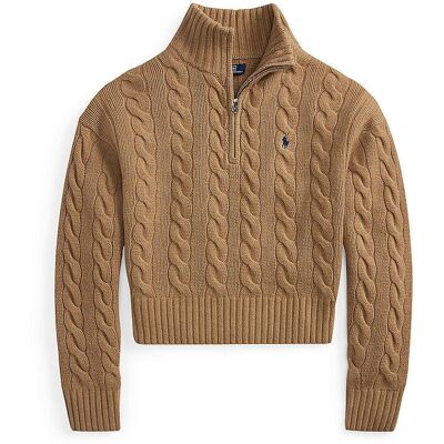 POLO RALPH LAUREN Troyer Pullover camel XL XL POLO RALPH LAUREN Troyer Pullover camel XL XL