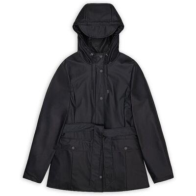 RAINS Regenjacke CURVE JACKET W3 schwarz XS XS RAINS Regenjacke CURVE JACKET W3 schwarz XS XS