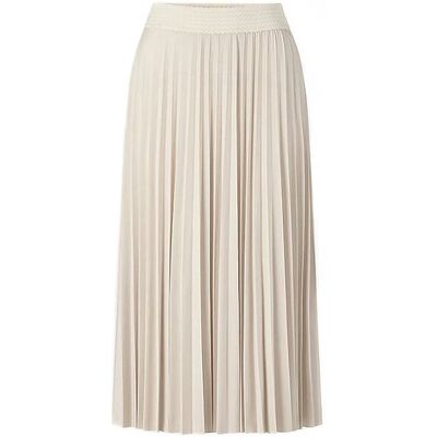 RICHROYAL Plisseerock beige 38 38 RICHROYAL Plisseerock beige 38 38