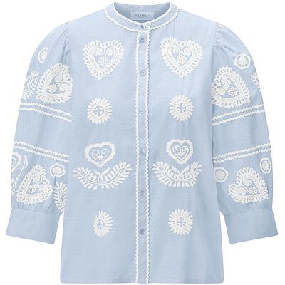 RICHROYAL Bluse hellblau 42 42 RICHROYAL Bluse hellblau 42 42