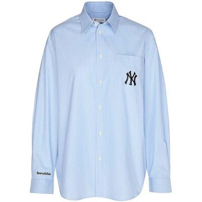 SPORTY & RICH Bluse HERITAGE YANKEES SERIF hellblau XS XS SPORTY & RICH Bluse HERITAGE YANKEES SERIF hellblau XS XS