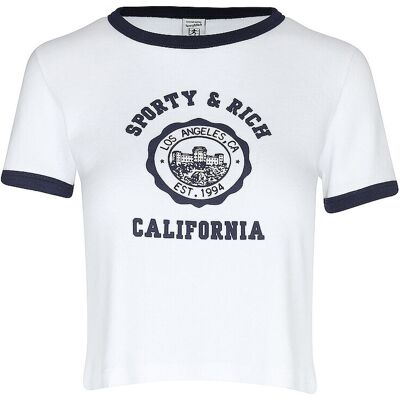 SPORTY & RICH T-Shirt weiss S S SPORTY & RICH T-Shirt weiss S S