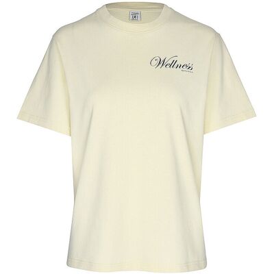 SPORTY & RICH T-Shirt AVENUE gelb S S SPORTY & RICH T-Shirt AVENUE gelb S S