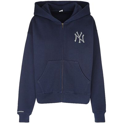 SPORTY & RICH Sweatjacke YANKEES dunkelblau XS XS SPORTY & RICH Sweatjacke YANKEES dunkelblau XS XS