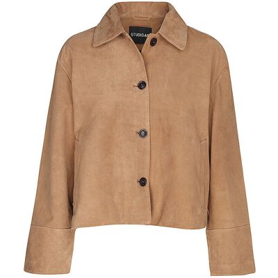 STUDIO AR Lederjacke ELAINE hellbraun 38 38 STUDIO AR Lederjacke ELAINE hellbraun 38 38