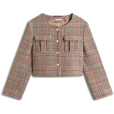Tommy Hilfiger Jäckchen TWEED LADY braun 36 36 Tommy Hilfiger Jäckchen TWEED LADY braun 36 36
