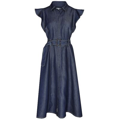 Tommy Hilfiger Midikleid dunkelblau 36 36 Tommy Hilfiger Midikleid dunkelblau 36 36