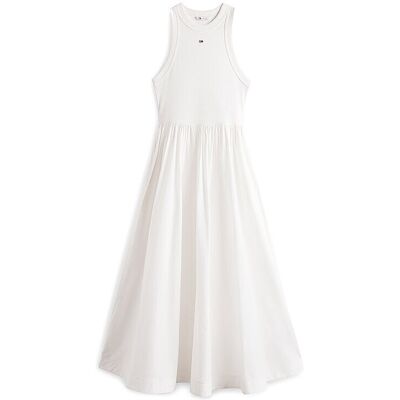 TOMMY JEANS Maxikleid weiss M M TOMMY JEANS Maxikleid weiss M M
