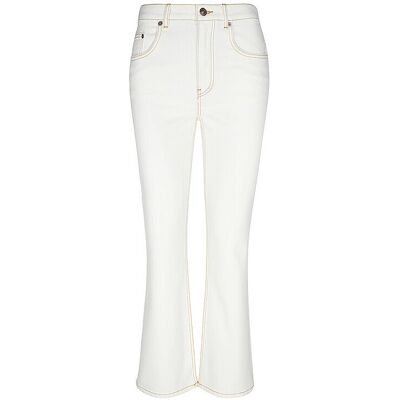 TORY BURCH Jeans Flared Fit weiss 27 27 TORY BURCH Jeans Flared Fit weiss 27 27