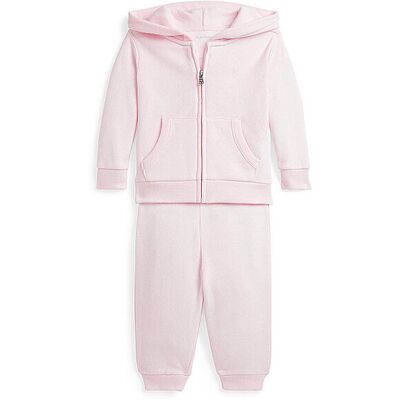 POLO RALPH LAUREN Baby Set 2-teilig Sweatjacke mit Jogginghose rosa 80 80 POLO RALPH LAUREN Baby Set 2-teilig Sweatjacke mit Jogginghose rosa 80 80