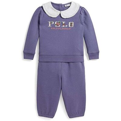 POLO RALPH LAUREN Baby Set 2-teilig Sweatshirt und Hose lila 68 68 POLO RALPH LAUREN Baby Set 2-teilig Sweatshirt und Hose lila 68 68