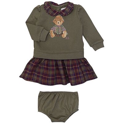 POLO RALPH LAUREN Baby Mädchen Kleid olive 74 74 POLO RALPH LAUREN Baby Mädchen Kleid olive 74 74