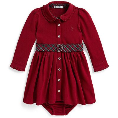 POLO RALPH LAUREN Baby Mädchen Kleid dunkelrot 86 86 POLO RALPH LAUREN Baby Mädchen Kleid dunkelrot 86 86