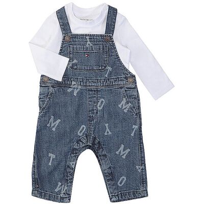 Tommy Hilfiger Baby Set 2-tlg. Jeans mit Langarmshirt blau 74 74 Tommy Hilfiger Baby Set 2-tlg. Jeans mit Langarmshirt blau 74 74