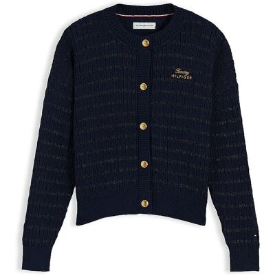 Tommy Hilfiger Mädchen Strickjacke dunkelblau 152 152 Tommy Hilfiger Mädchen Strickjacke dunkelblau 152 152