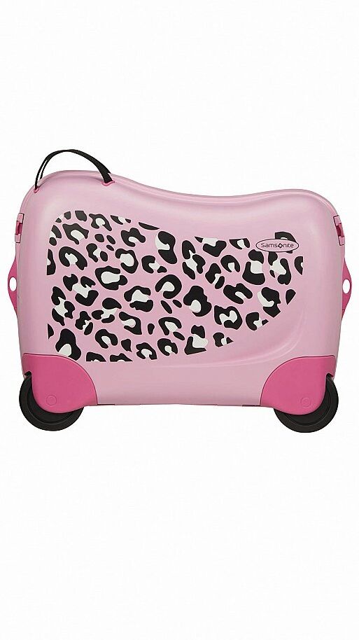 Samsonite Kinder Trolley " Dream Rider Suitcase " ( Leopard L. ) rosa   109640