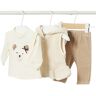 Mayoral Baby Set Pullover, Gilet, Hose 3-Teilig Beige   Kinder   Größe: 56   2667