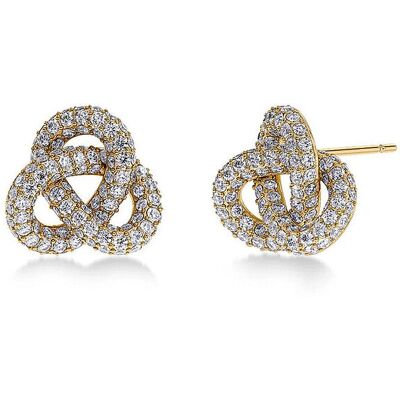 EDBLAD Ohrstecker INFINITY KNOT SPARKLE STUDS Large Gold gold EG EDBLAD Ohrstecker INFINITY KNOT SPARKLE STUDS Large Gold gold EG