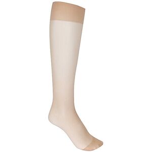 Item M6 Kniestrümpfe Invisible 15 Den Ivory Beige   Damen   Größe: 36-38   Fu2a