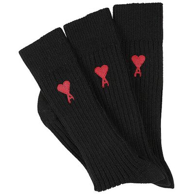 AMI PARIS Socken 3-er Pkg black schwarz 43-46 43-46 AMI PARIS Socken 3-er Pkg black schwarz 43-46 43-46