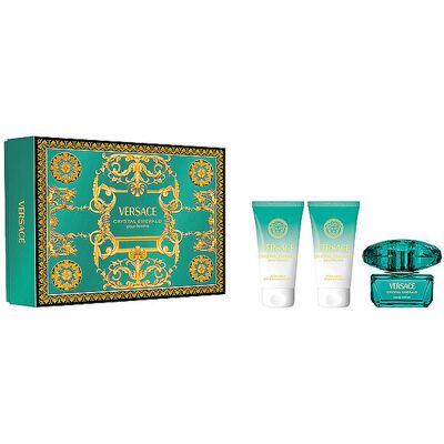 VERSACE Geschenkset - Crystal Emerald Pour Femme Eau de Parfum Set 3x50ml EG VERSACE Geschenkset - Crystal Emerald Pour Femme Eau de Parfum Set 3x50ml EG