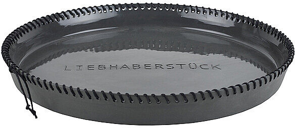 RAEDER Schale Schnurstracks 36x4cm  schwarz   15773