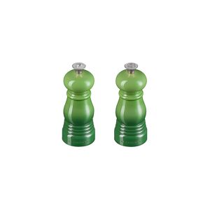 Le Creuset Mini Salz- & Pfeffermühlen Set 12,5cm Bamboo Green Grün   44900114080000
