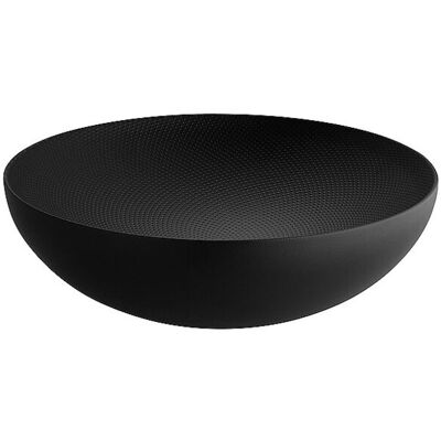 Alessi Schale Double Stahl 25cm Schwarz schwarz EG Alessi Schale Double Stahl 25cm Schwarz schwarz EG