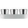 Wmf Gourmet Indoor Kräutergarten Set 3-Tlg Cromargan / Weiss Silber   06 4130 6040