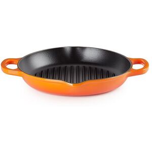 Le Creuset Grillplatte Rund 25cm (Ofenrot) Orange   20208250900422