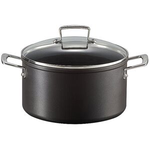 Le Creuset Aluminium-Antihaft Fleischtopf Mit Deckel 24cm/6l Schwarz Schwarz   51111240010502