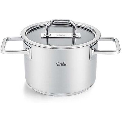 FISSLER Kochtopf mit Glasdeckel VISEO PRO 16cm/1,9l Edelstahl silber EG FISSLER Kochtopf mit Glasdeckel VISEO PRO 16cm/1,9l Edelstahl silber EG