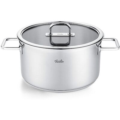 FISSLER Kochtopf mit Glasdeckel VISEO PRO 24cm/5,7cm Edelstahl silber EG FISSLER Kochtopf mit Glasdeckel VISEO PRO 24cm/5,7cm Edelstahl silber EG