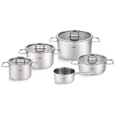 FISSLER Kochtopf Set mit Glasdeckel VISEO PRO 5-tlg. Edelstahl silber EG FISSLER Kochtopf Set mit Glasdeckel VISEO PRO 5-tlg. Edelstahl silber EG